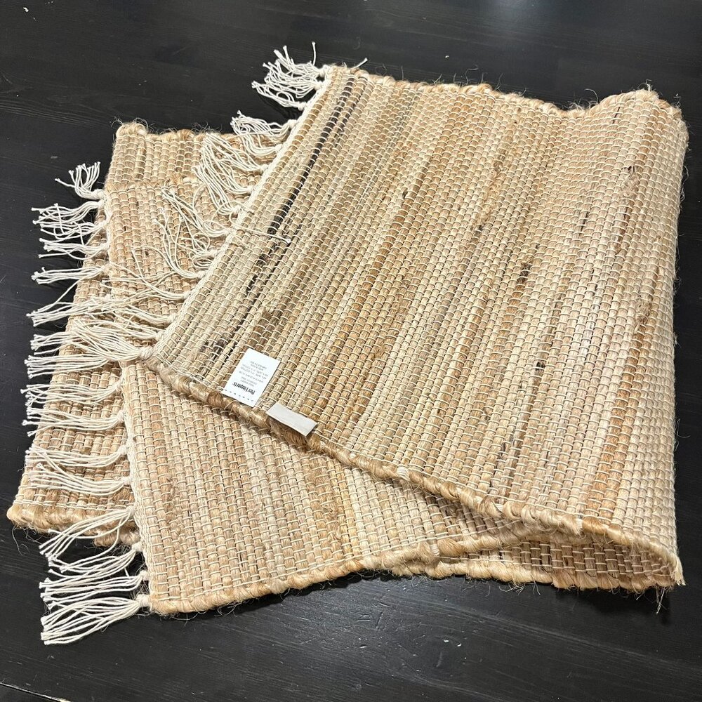 Pier 1 Imports Jute 6' Table Runner with fringes on the ends